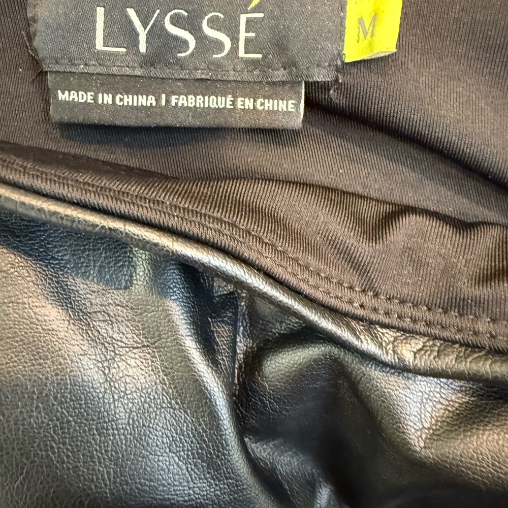 Lysse Black  faux Leather Leggings - Picture 5 of 5